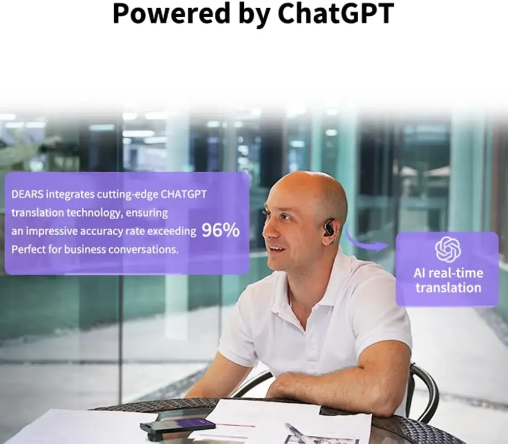 Dears S10 Translator Device Bidirection Simultaneous Translation