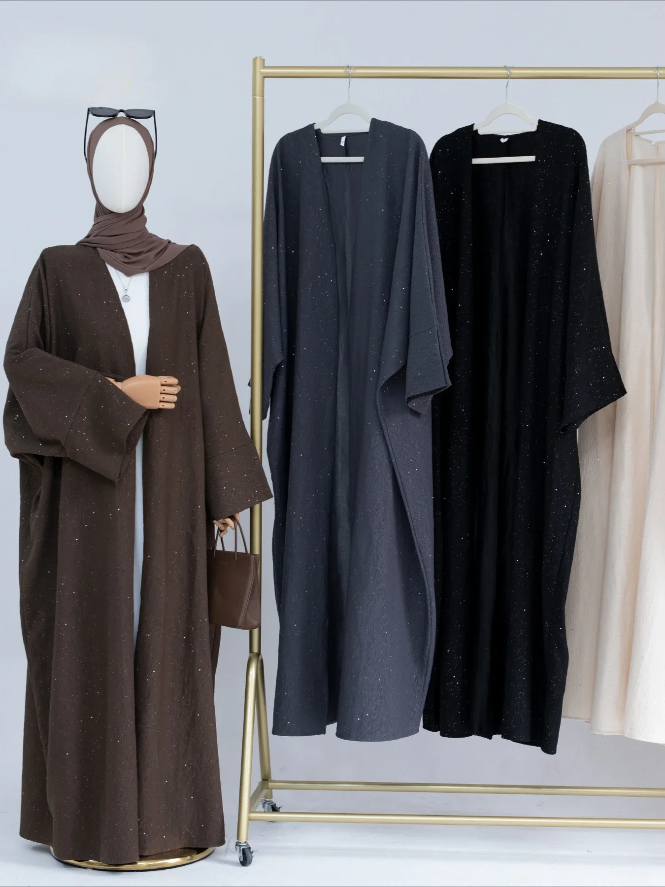 Abaya muçulmano aberto para mulheres vestidos modestos ramadan eid árabe cardigan robe marrocos dubai abayas kaftan islam vestidos jalabiya