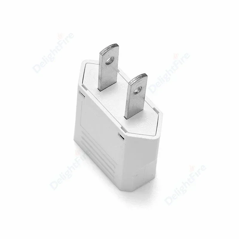 US Plug Adapter EU To US Travel Power Adapter Euro European To American Electric Plug Converter Adaptor Charger Socket AC Outlet