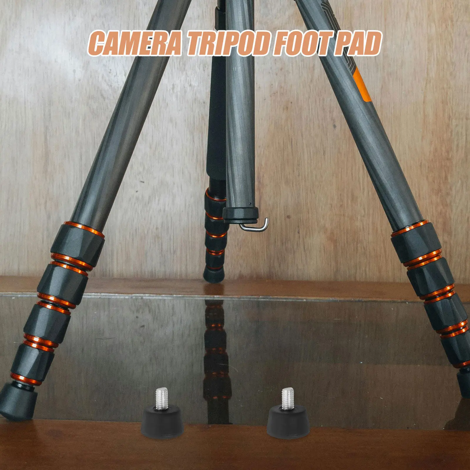 3Pcs Universal Tripod Rubber Foot Pad Replacement M8 Anti-Slip Rubber Spike for Camera Tripod Leg Stability Monopod