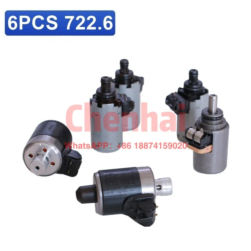 

722.6 5-Speed Transmission Solenoids Set 6 Pcs for Mercedes Benz Automatic Transmission A1402770398