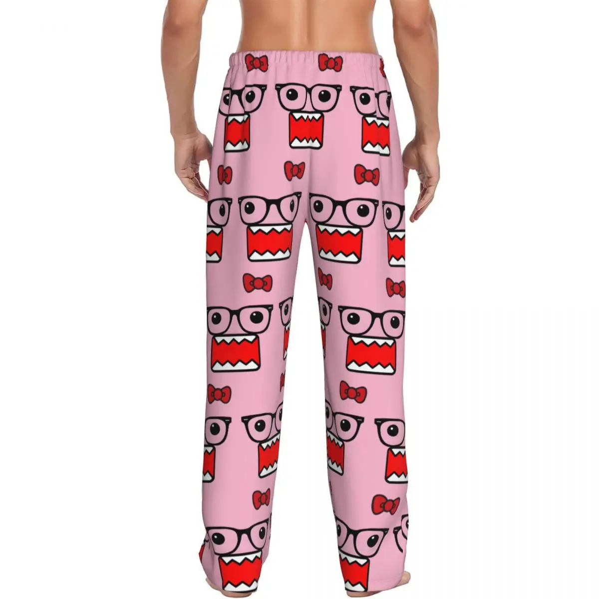 مخصص دومو كون بيجامة السراويل الرجال أنيمي صالة النوم تمتد ملابس خاصة قيعان مع جيوب #3