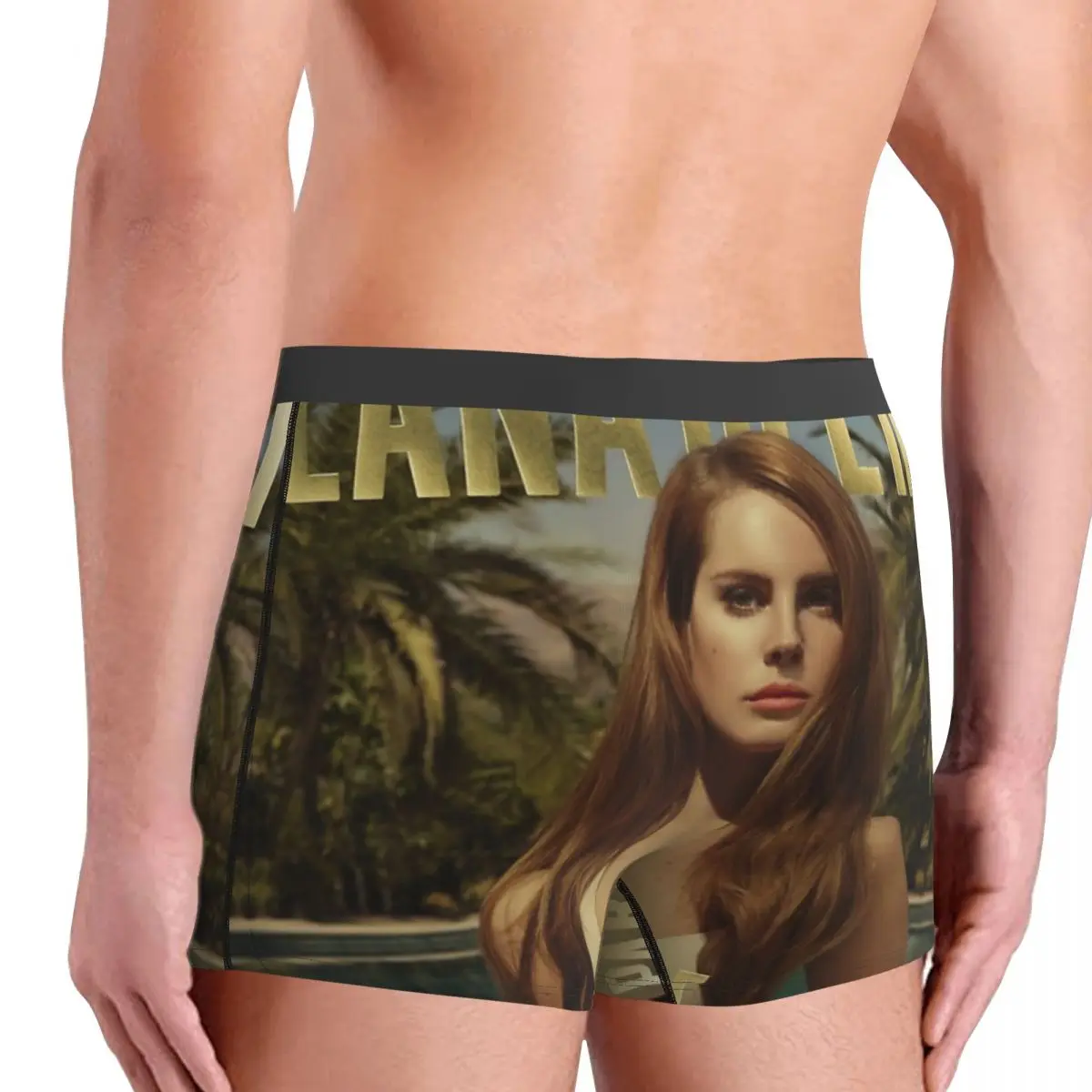 لانا ديل ري Ldr الإبحار الملابس الداخلية الأمريكية المغني الذكور السراويل ملخصات تنفس سراويل بوكسر عالية الجودة حجم كبير سراويل