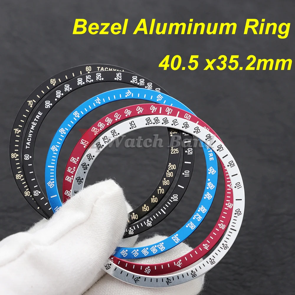Aluminium Watch Bezel Insert Speed Master VK63 Watch Case Watch Ring 40.5mm*35.2mm for Tachymeter Bezel for Speedmaster Watch