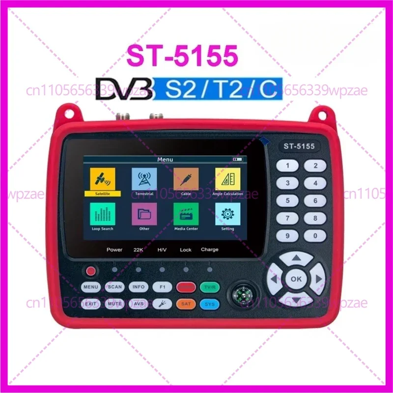 

Искатель спутникового телевидения HD ST-5155 DVB-S2/T2/C