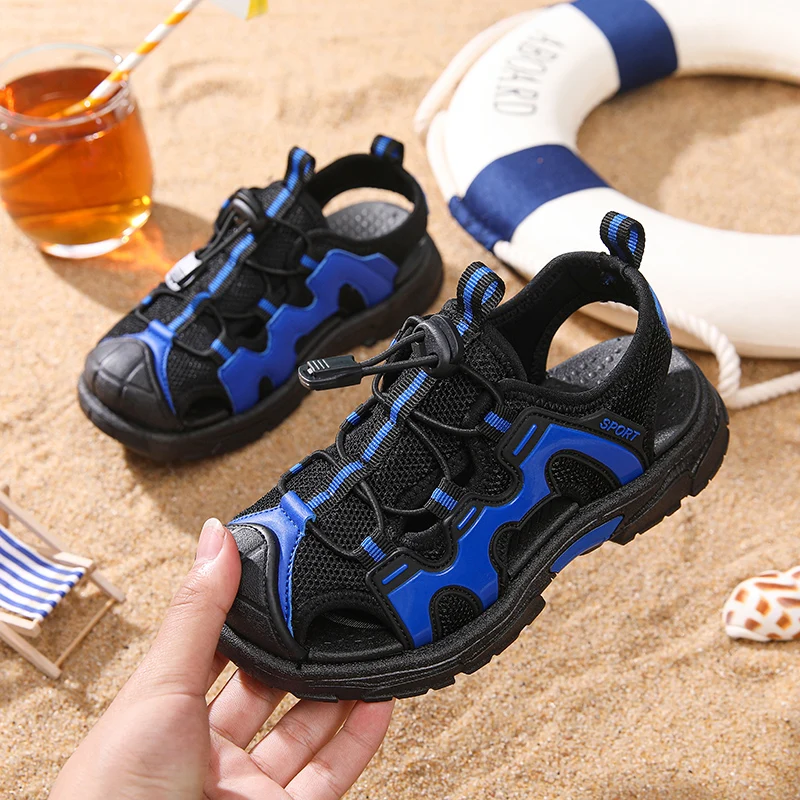 

Miqieer Summer Fashion Sandal Baby Kids Outdoor Shoes Girls Kids Sandals Beach Flats Casual Breathable Sandal for Kids Boys