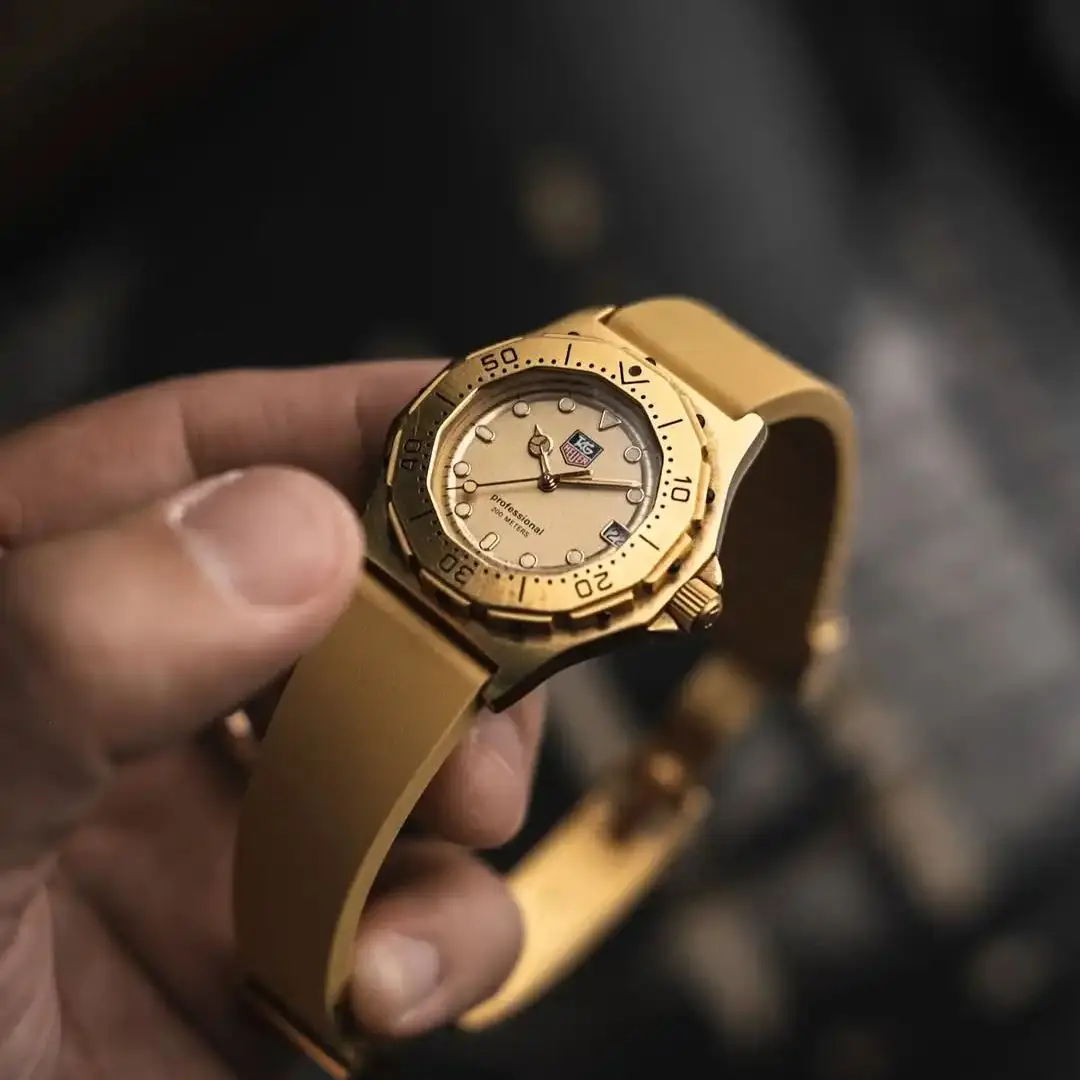 Идеально подходит для Cartier Santos Tank Dumont, сменный ремешок - 18 мм, 20 мм, 21 мм, 22 мм, ремешок из фторкаучука, быстросъемный ремешок от порезов