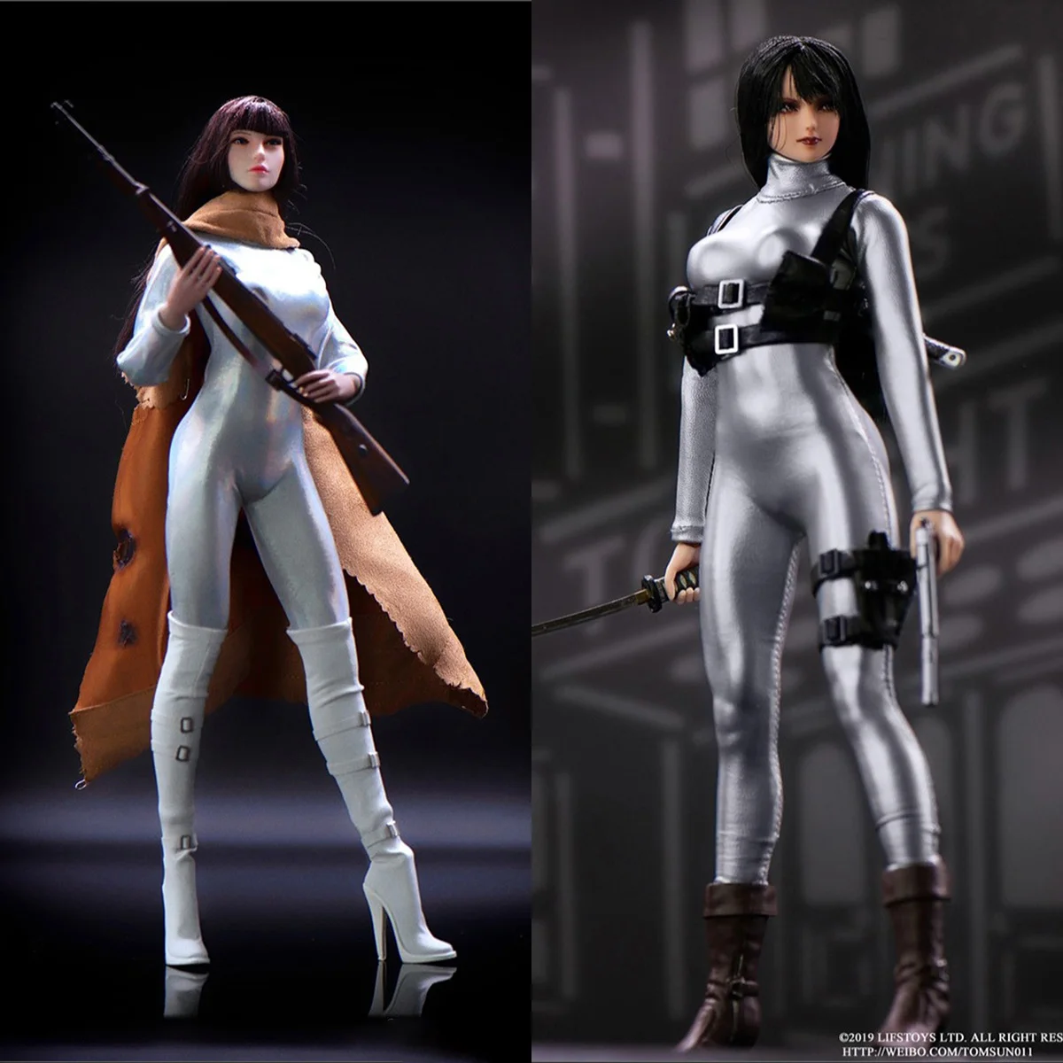 

1/6 Scale Female Stretchy Silver Jumpsuit Bodysuit Clothes Model Fit 12'' TBL PH S01A - S2B Soldier Action Figrue Body Dolls