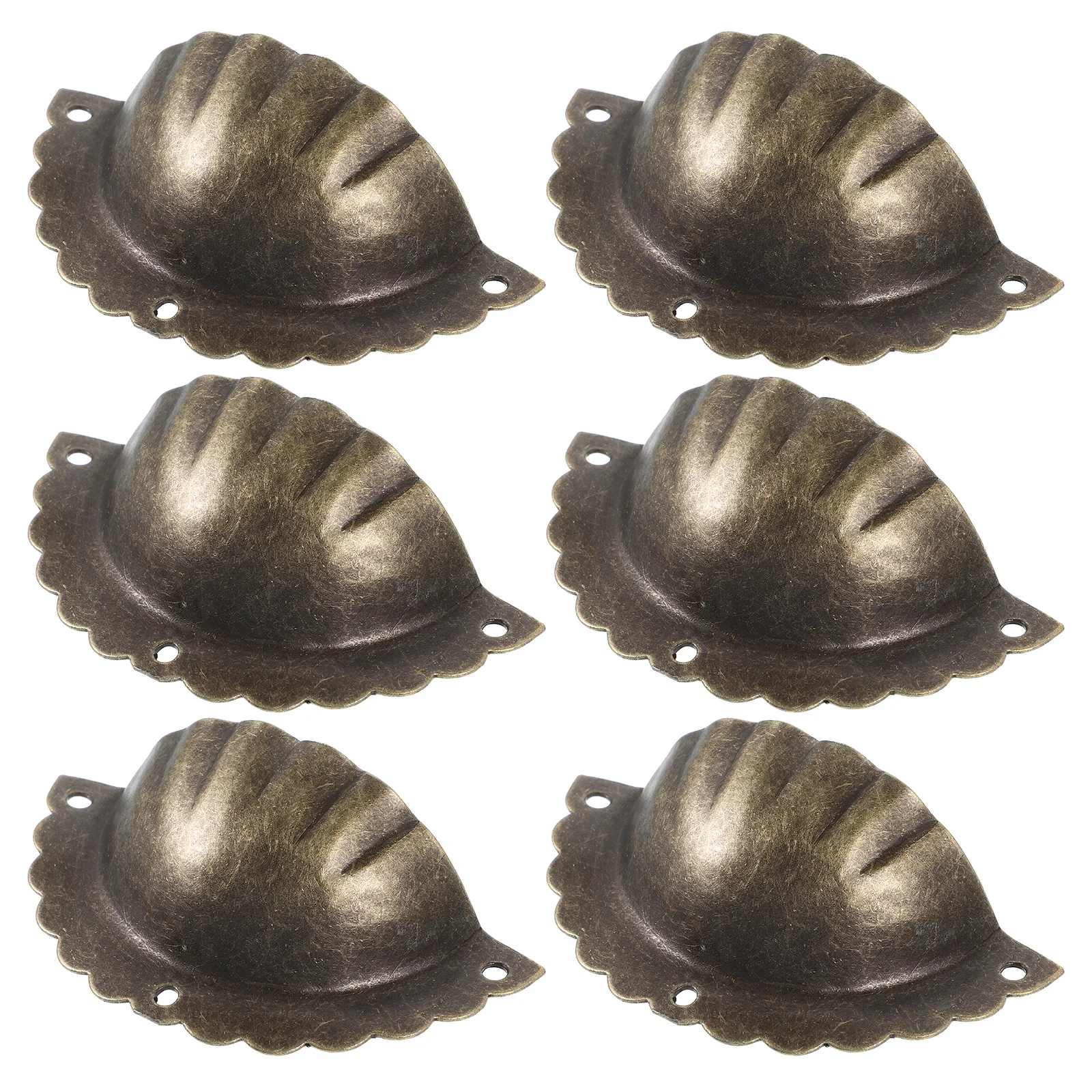 6 шт. винтажные бронзовые ручки для комода, декоративные ручки для ящиков шкафа, изысканный дизайн, безопасные материалы, прочные, практичные