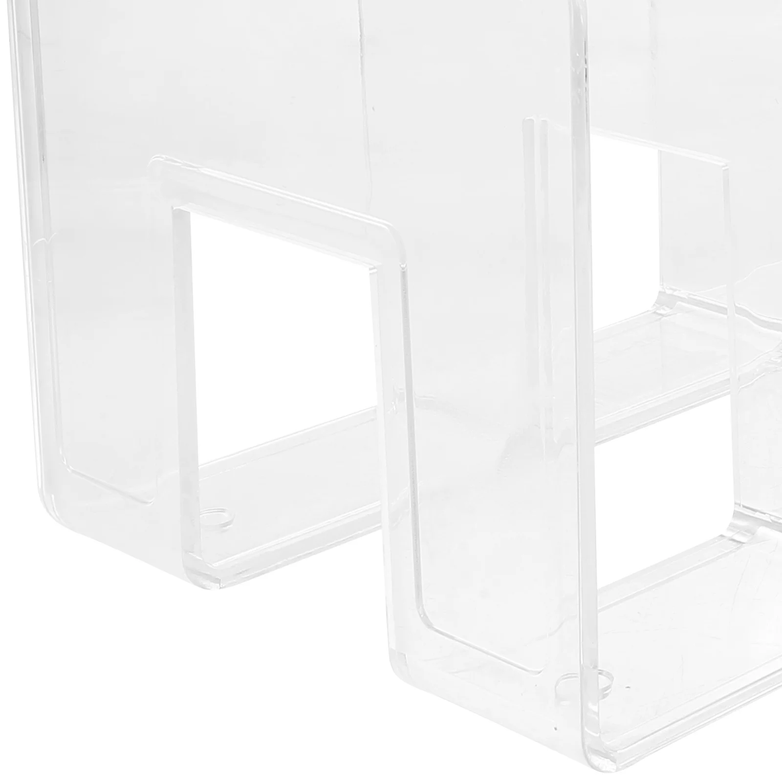 

Decorative Bookend Transparent Acrylic Book Holder for Office Desk Study Shelf Magazine Document Organizer Space Saving