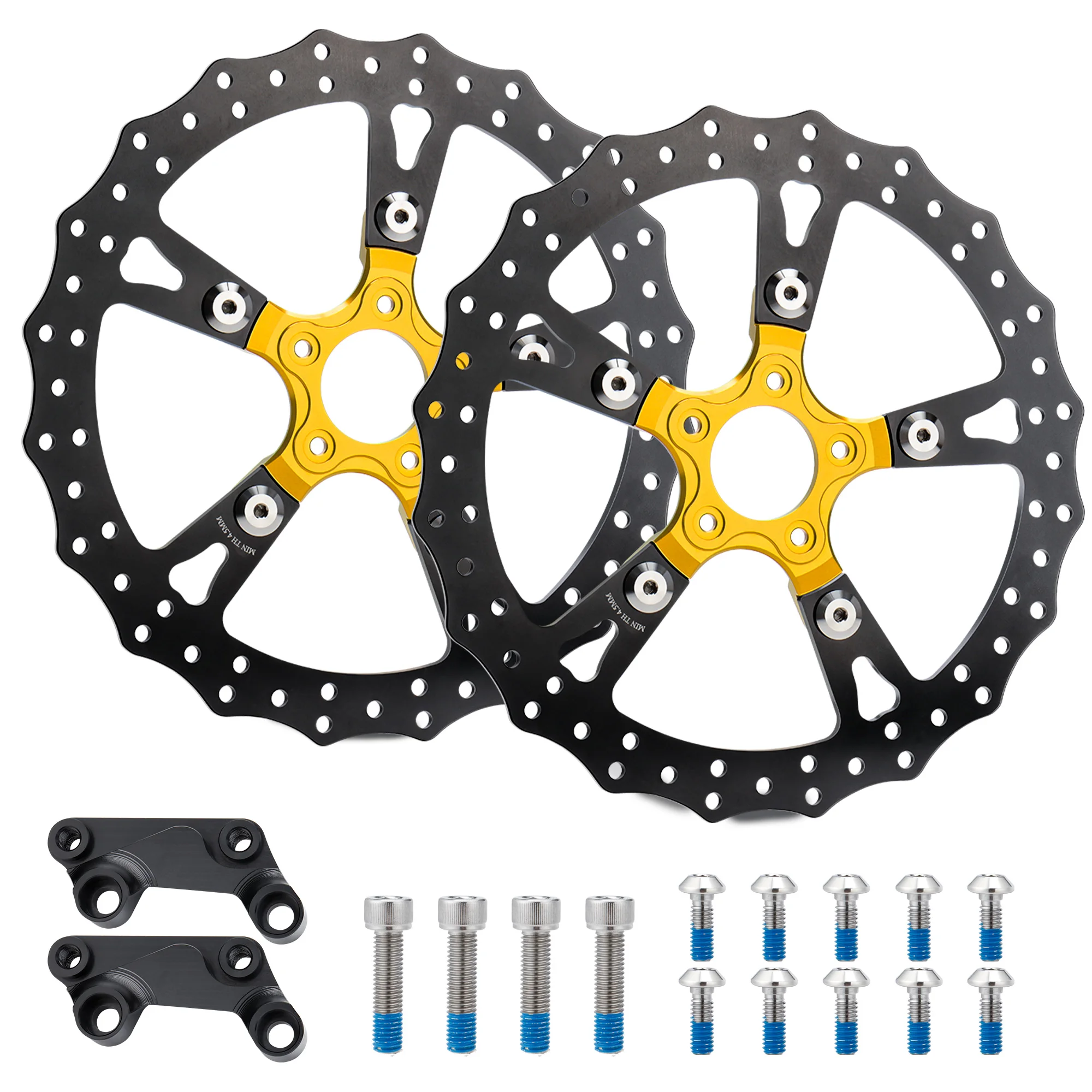 Touring 14" voorrem dubbele schijf zwevende rotors voor Harley 2008-en later Street Electra Road Glide Ultra Limited Trike