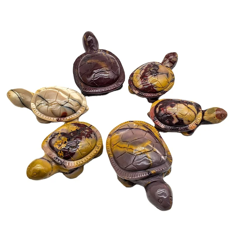 High Quality Natural Crystal mookaite quartz Turtle  Animals Crystal craft colourful turtles For Decoration