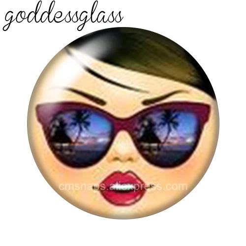 New Girls\' Face Русская голова Cute 10pcs 12mm/18mm/20mm/25mm Round photo glass cabochon demo flat back Making findings