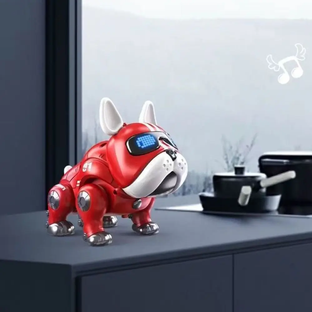 Cão Robô Inteligente Elétrico, Pet Virtual com Violento Claro, Música ABS, Bebê