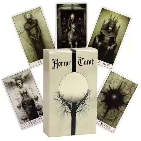 10.3*6cm Gothic Tarot Deck Horror Style 78 Rider-waite Cards Embark on An Eerie Journey with Our Gothic Horror Tarot Card Deck