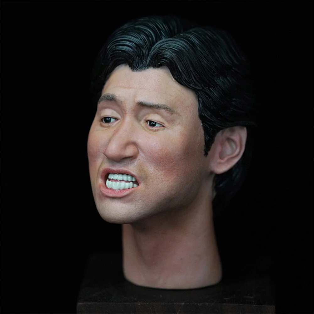 

Hand Painted 1/6th God of Songs Jacky Cheung Vivid Head Sculpture Carving for 12'' PH TBL Action Figure