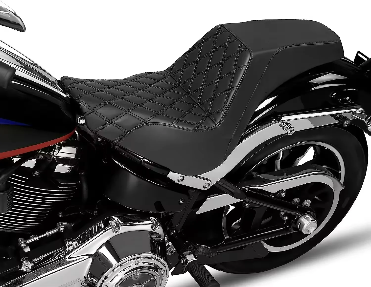 

Two-Up Motorcycle Seats & Backrests for Harley Davidson Softail 2018-2023 Club Style Driver and Passenger Seat