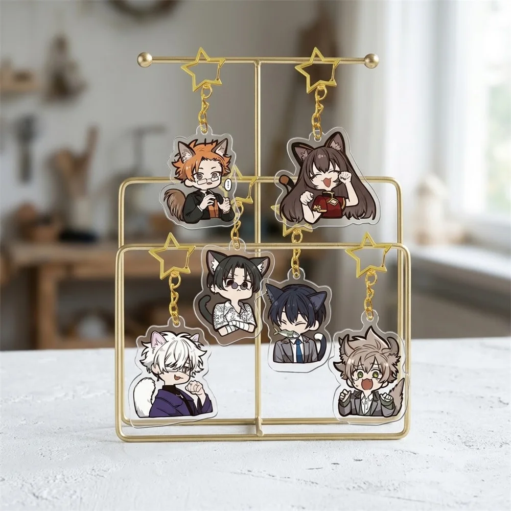 Anime de 6 cm ‌ Llavero Acrílico de Tokyo Aliens, Modelo de Personajes de Cosplay, Adorno, Accesorios, Regalos de Navidad