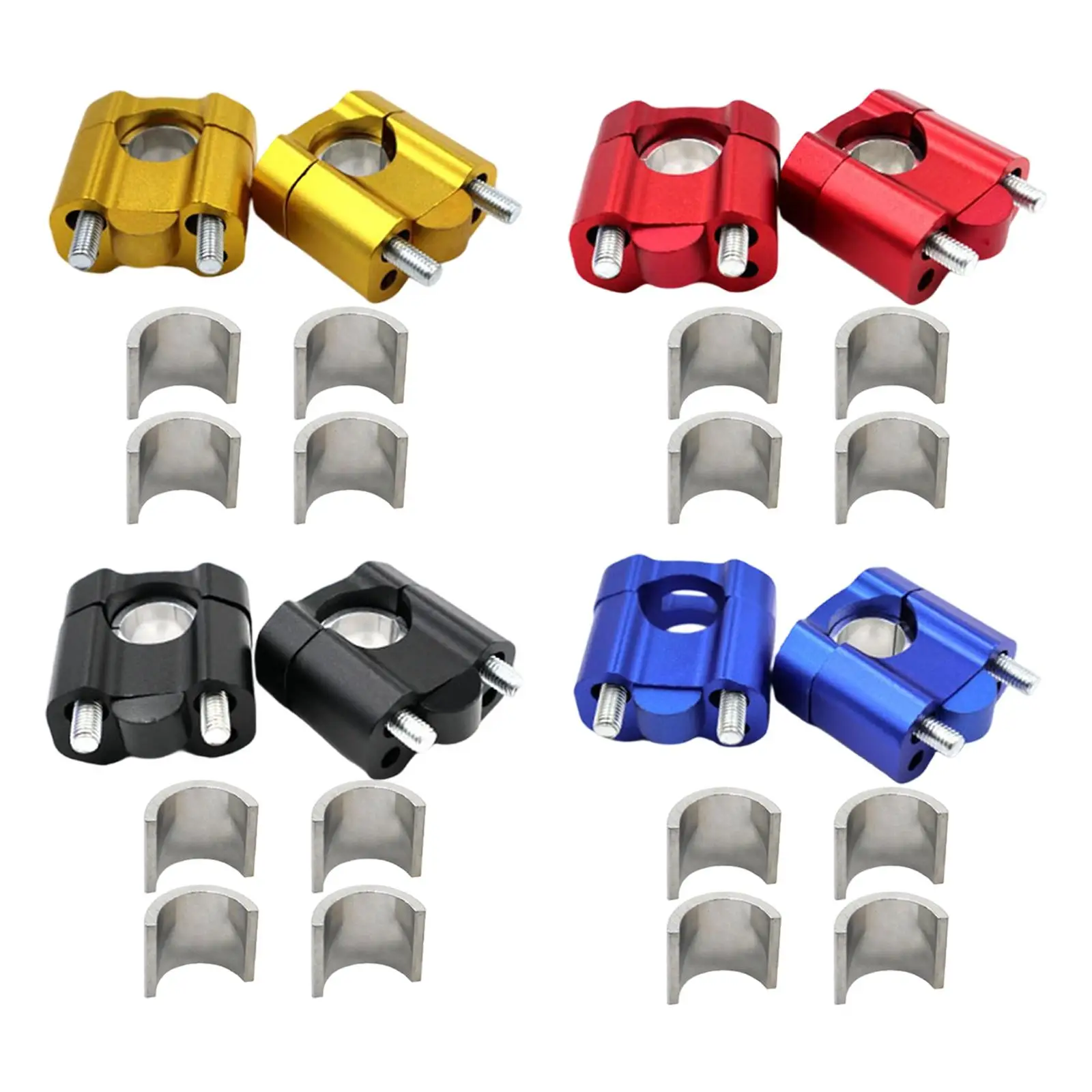 

Generic Motorcycle Handle Bar Handlebar Clamp Mount High Strength Replacement Part Modification Parts Accessories