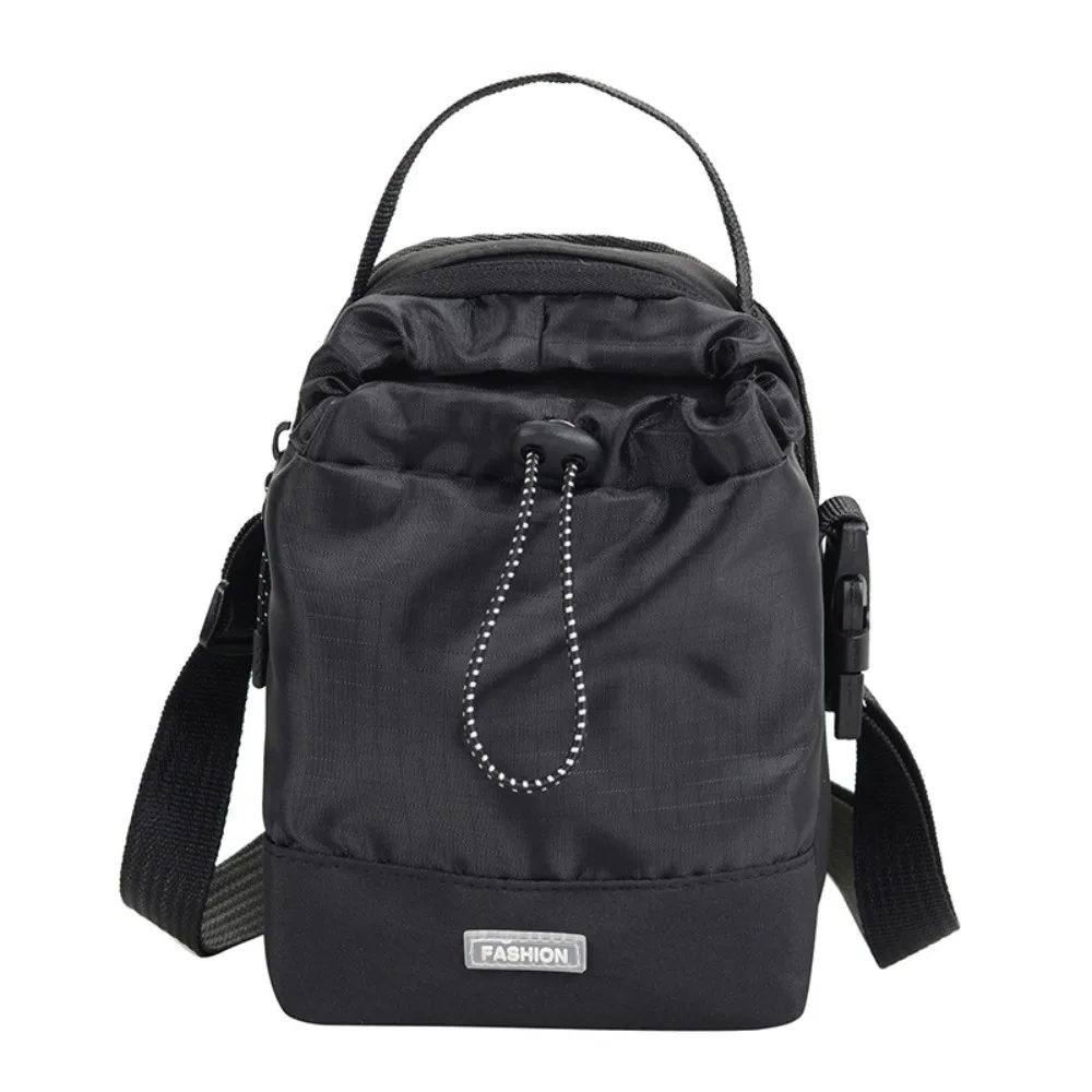 

Нейлоновая сумка через плечо на шнурке, легкая сумка для телефона в корейском стиле, большая вместительная женская сумка через плечо с регулируемым ремешком, унисекс