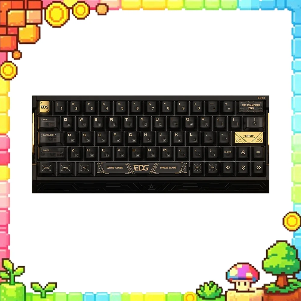 IQUNIX EV63 EDG Magnetic Switch Gaming Keyboard 64 Keys Wired Aluminum Hall Effect Keyboard for PC Competitive Gaming