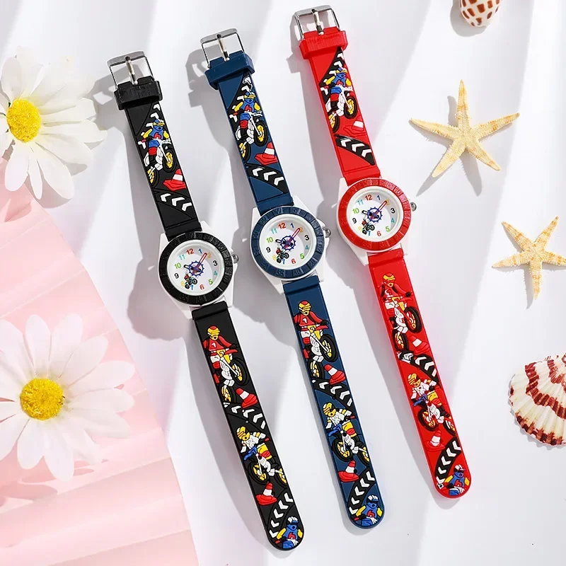 Fashion Children Watches Silicone Quartz Wristwatch Birthday Gift Kid Girl Boy Study Time Girl Watch Reloj  Kids Watches Boys