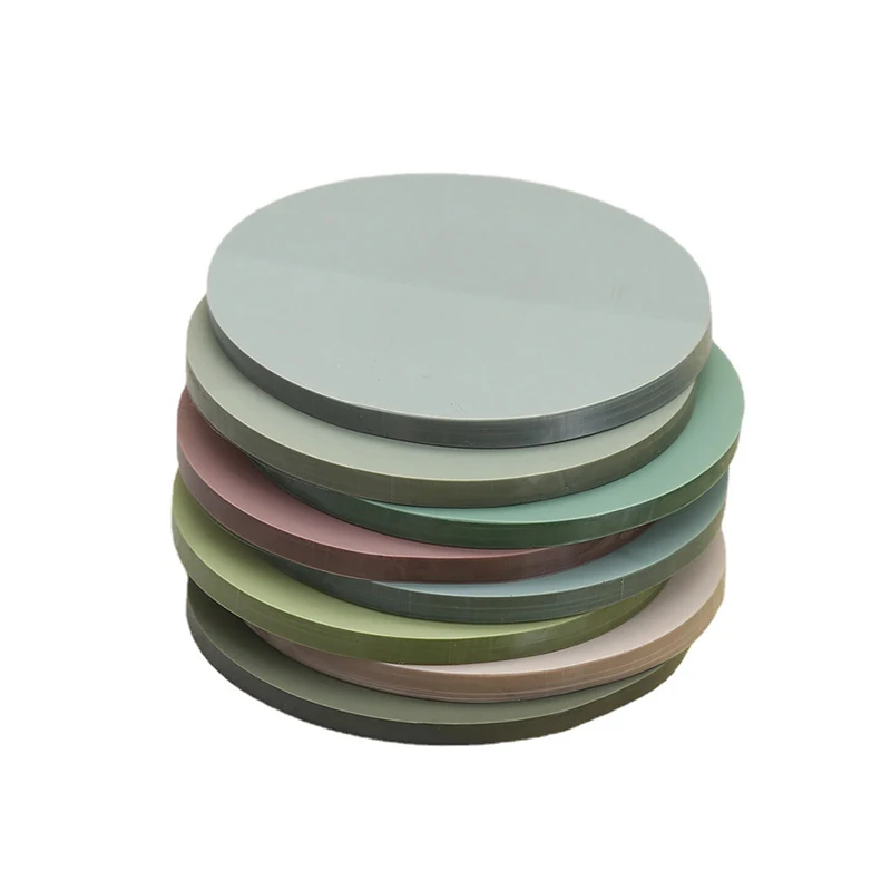 Round Transparent Sticky Notes 20 Sheets Memo Pad Notepads Sticker Paper To Do List Waterproof PET for Student Office Stationery