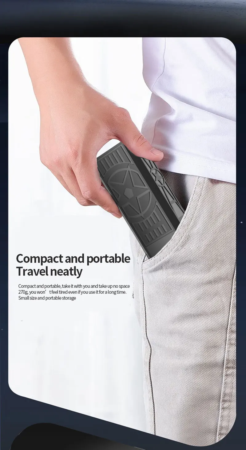 X50 Brushless Turbo Fan 240W High-Speed Portable Fan 8000mAh Rechargeable 57m/s Typhoon Wind Type-C Charging Camping Fan