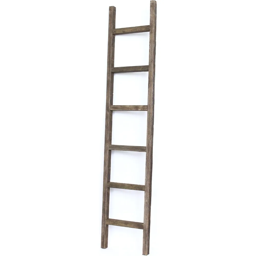

Rustic Farmhouse Decorative Ladder Our 6 ft Ladder can be Mounted Horizontally or Vertically and is Crafted from Upcycled Wood