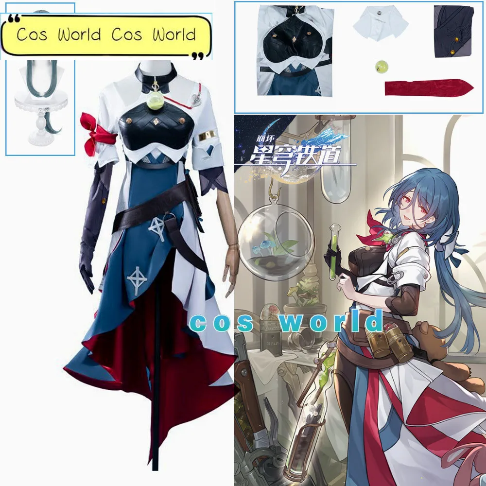 

Natasha Cosplay Costume Honkai Star Rail Cosplay Costume Carnival Uniform Wig Anime Halloween Costumes Women Game Suit