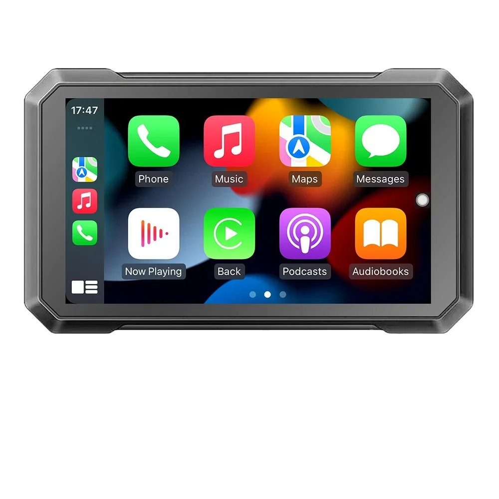 7 Inch IP65/67 Waterproof Wireless Universal Motorcycle GPS Navigator Multi Media Player Touch Screen Linux Carplay Android Auto