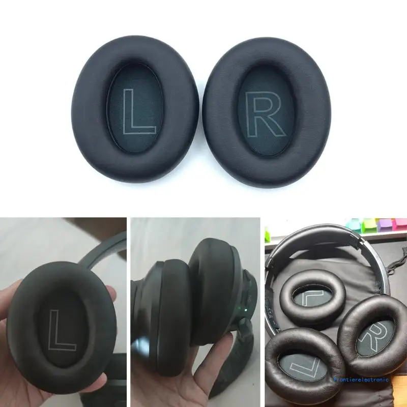 2 Pieces Replacement Ear Pads Memory Foam Ear Sponge Covers Fit for Anker-Soundcore Life Q20 Headphone Ear Cushion Cover