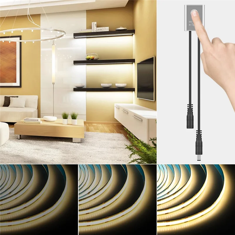 

N10R-DC 12 В 24 В сенсорный диммер регулировка яркости монохромный вкл/выкл сенсорный переключатель затемнения контроллер для освещения шкафа