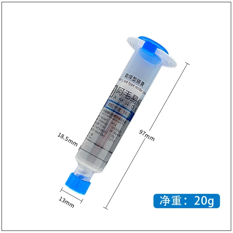 Amaoe Solder Paste Syringe Solder Paste 138/183℃ For Mobile Phone Repair Electronic Motherboard Solder Paste M14 M15 Repair Tool