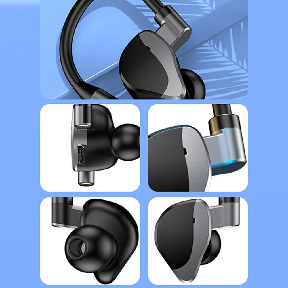 New Wireless Headset Bluetooth 5.2 Earphones Waterproof Long Standby In-ear Touch Control Business Handsfree Sports Earbuds