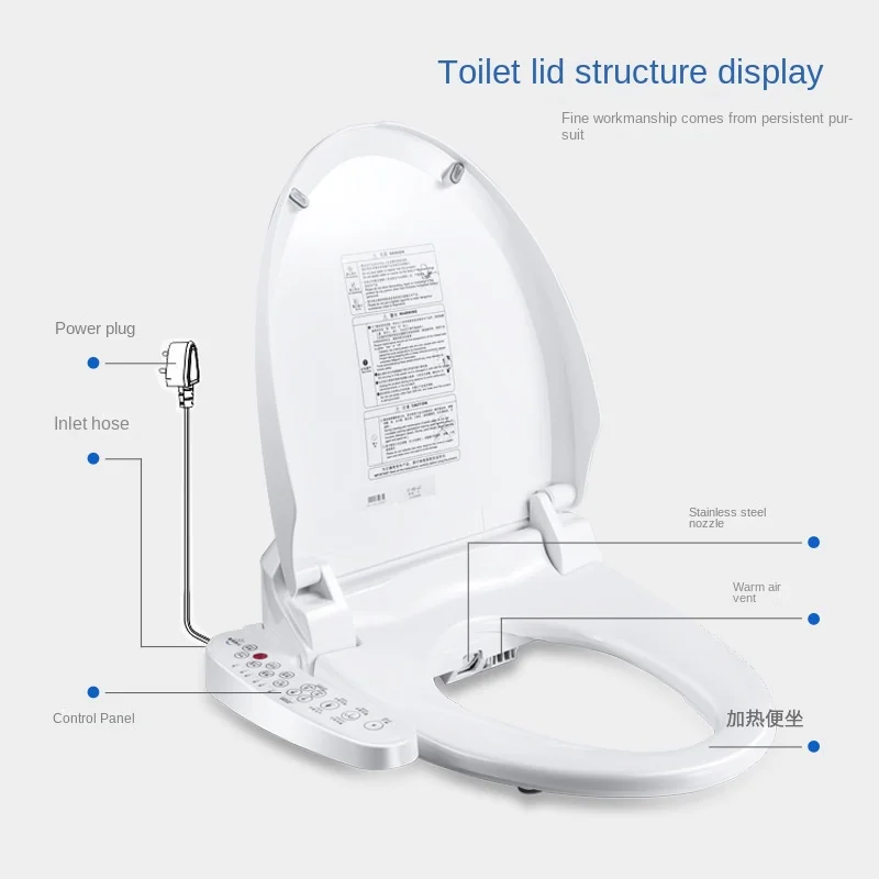 Intelligent Toilet Lid Sterilization, Universal, Fully Automatic Seat, Constant Temperature, Heating Cleaning, Warm Air Drying