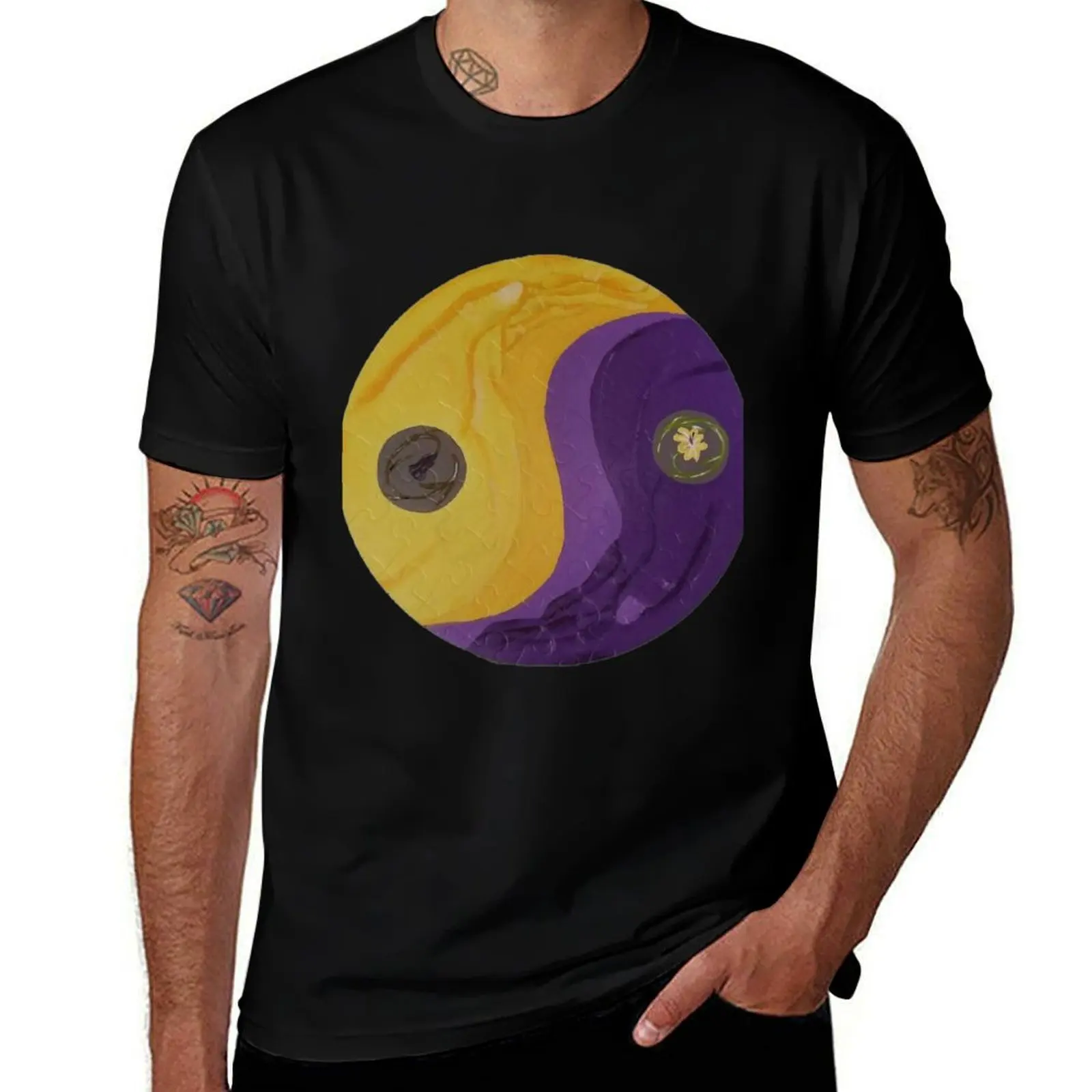 

Футболка No Background Unity in Yin Yang and People, милые топы для мальчика, рубашка на заказ, одежда в стиле хиппи, футболки для мужчин