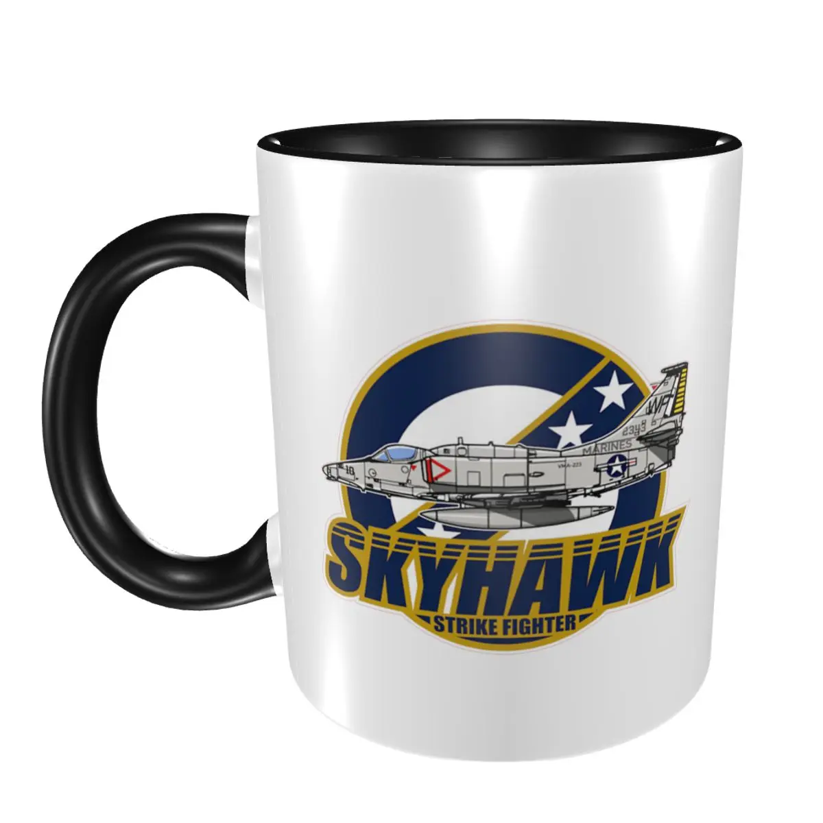 

VMA 223 A 4 Skyhawk Mug Funny Ceramic Coffee Cups Tea Mugs Milk Cup Drinkware Gifts for Friends
