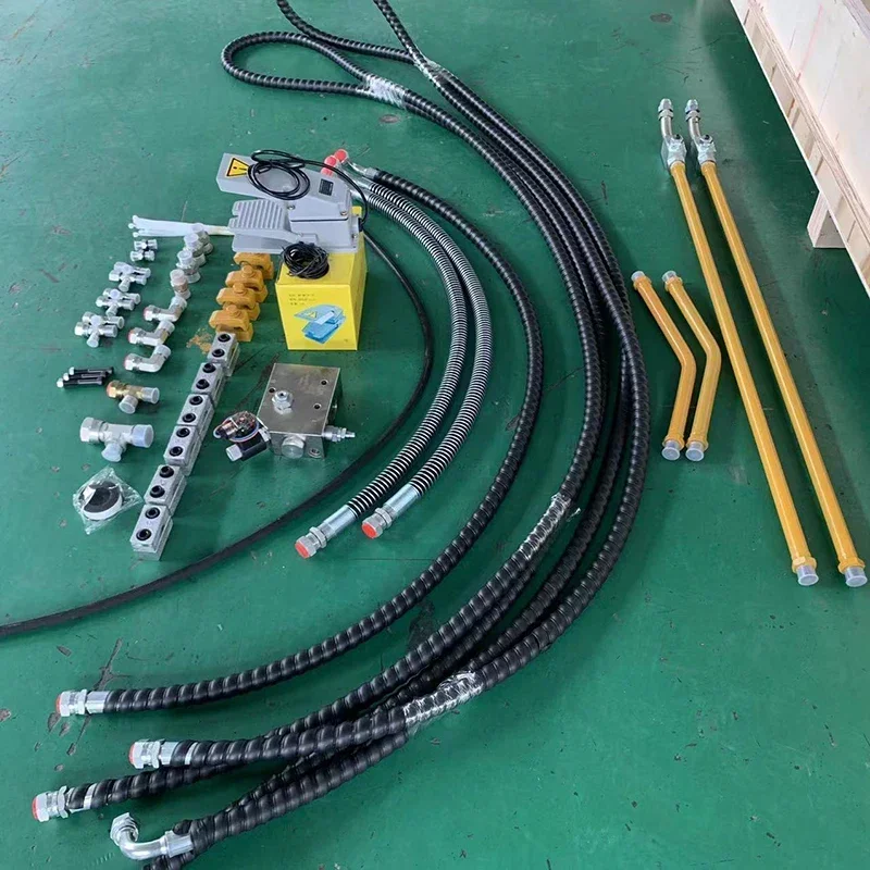 Backhoe loader auxiliary piping kits Hydraulic hose kit for rock breaker
