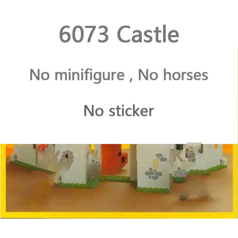 

Medieval Castle Model MOC Building Bricks Lion Castle Modular Technology Gifts Holiday Assemble Children Toys Suit