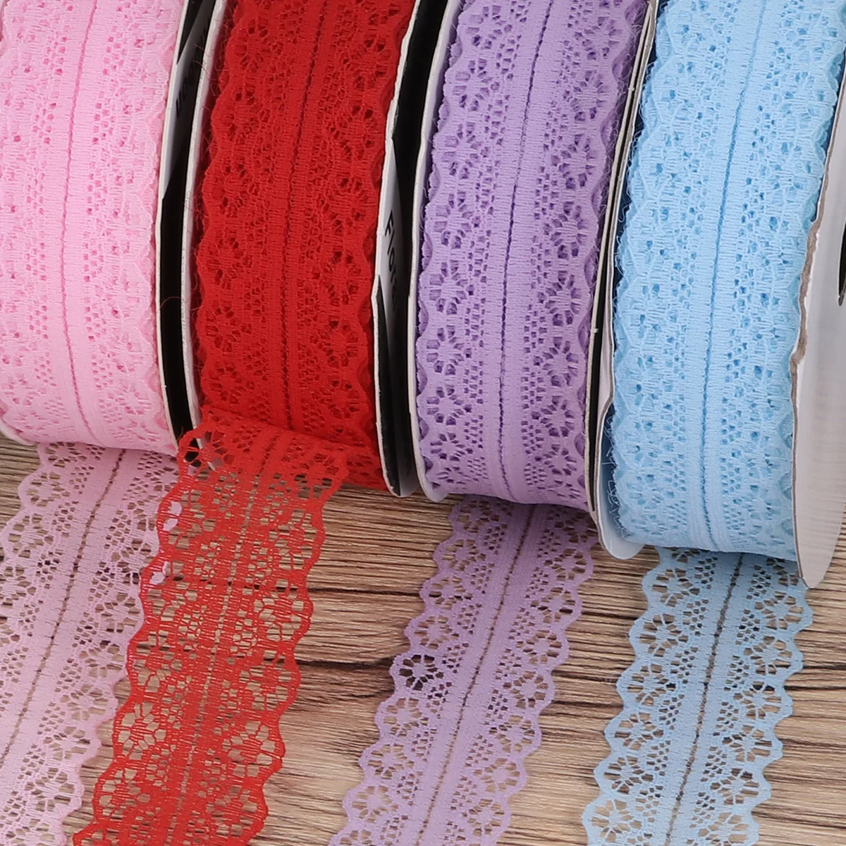 

4 Rolls Black Ribbon Velvet Ribbons for Crafts Wrapping Lace Ribbon Roll Packing Decorations H made Activities Eco Friendly Safe