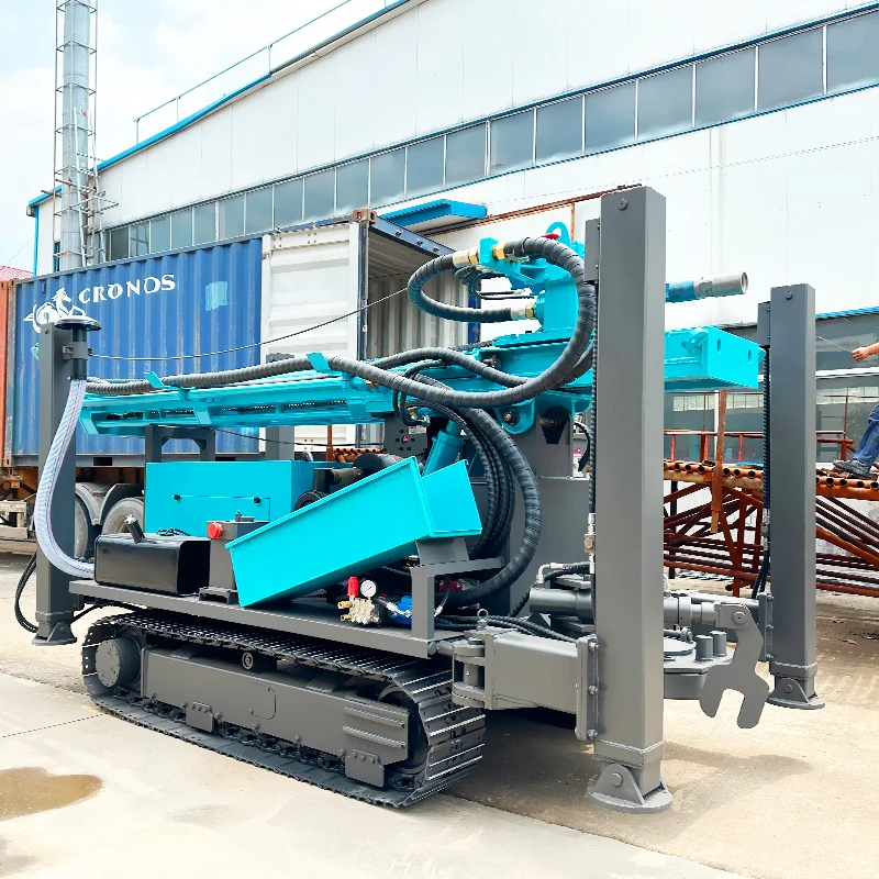 Customized Pneumatic Hydraulic 200 280 Meters Groundwater Borehole Crawler Mounted Water Well Drilling Rig Machine