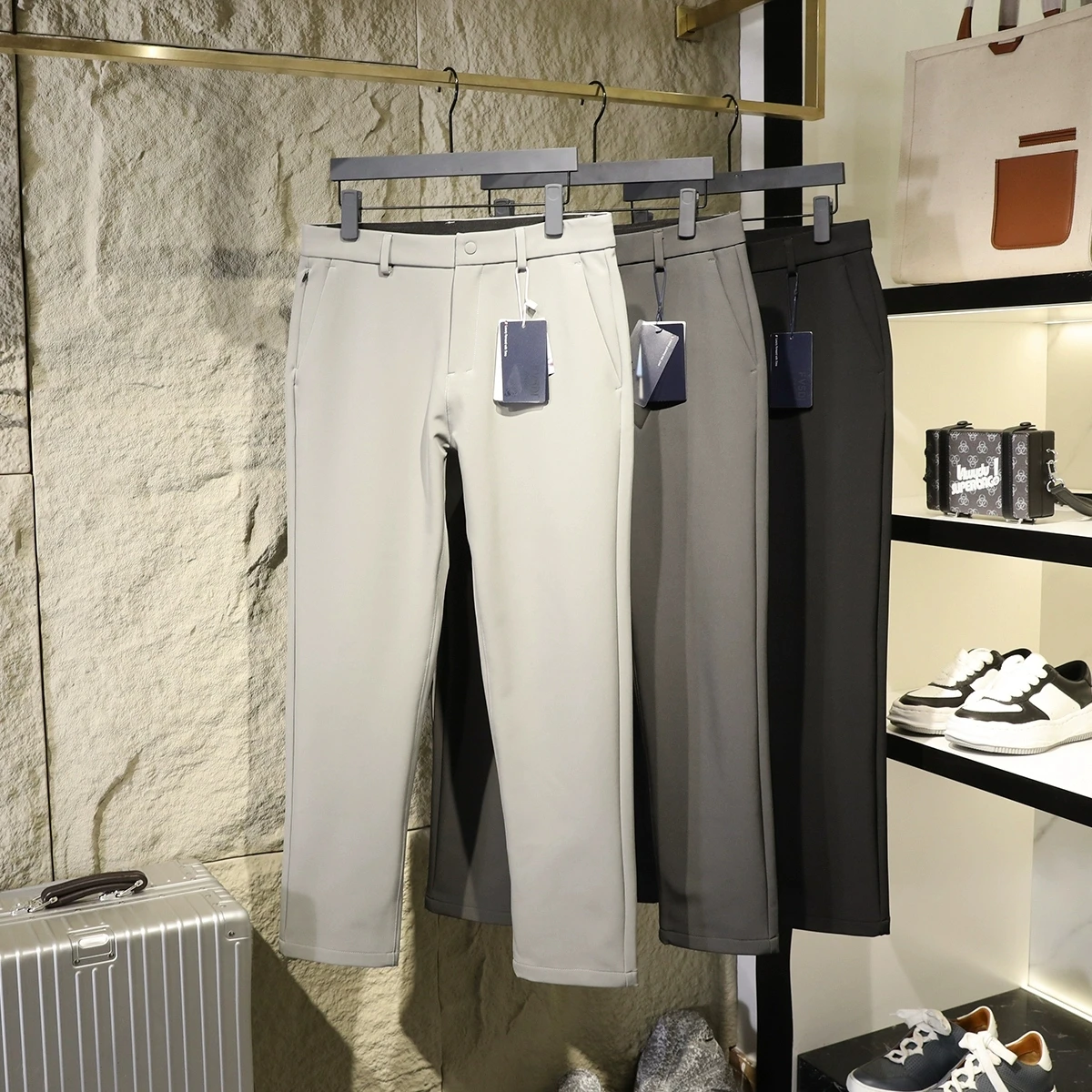 

Busin повседневные брюки для мужчин, ветрозащитные, водоотталкивающие, 3D, пошивные, теплые, Fce, молодежные, модные, городские, Sle