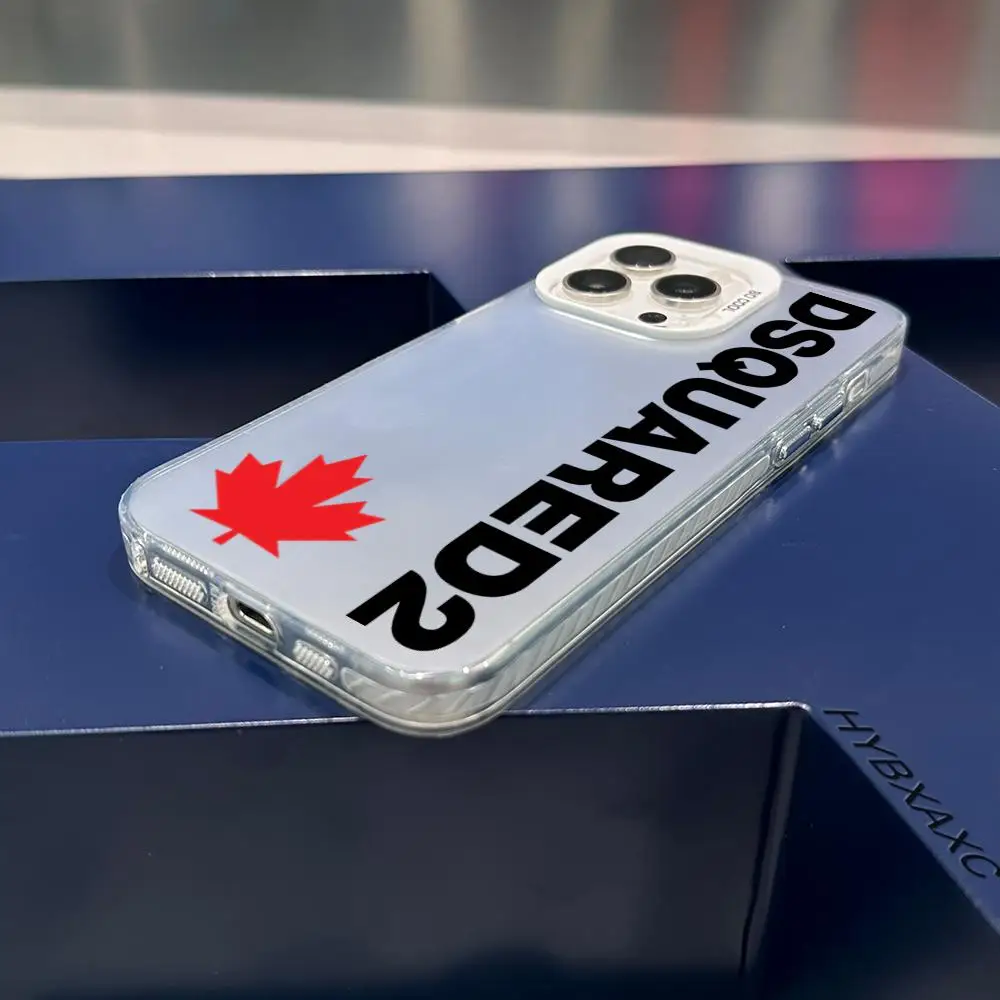 

Luxury fashion Phone Case For iPhone 17 16e 16 15 14 13 12 11 Pro Max XSMAX 8 7 Air Plus Anti-Dsqua-red2s-Fall Matte Back Cover