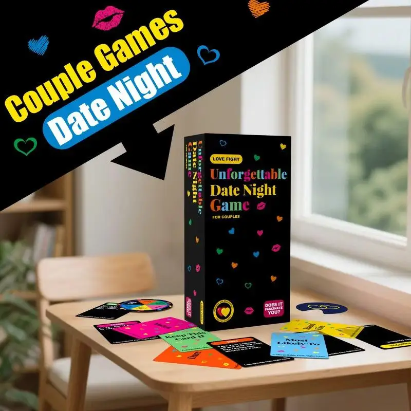 Jeu de cartes pour soirée en couple, jeu de société, vérité ou conséquence pour adultes, jeu de table stimulant pour l'interaction amoureuse