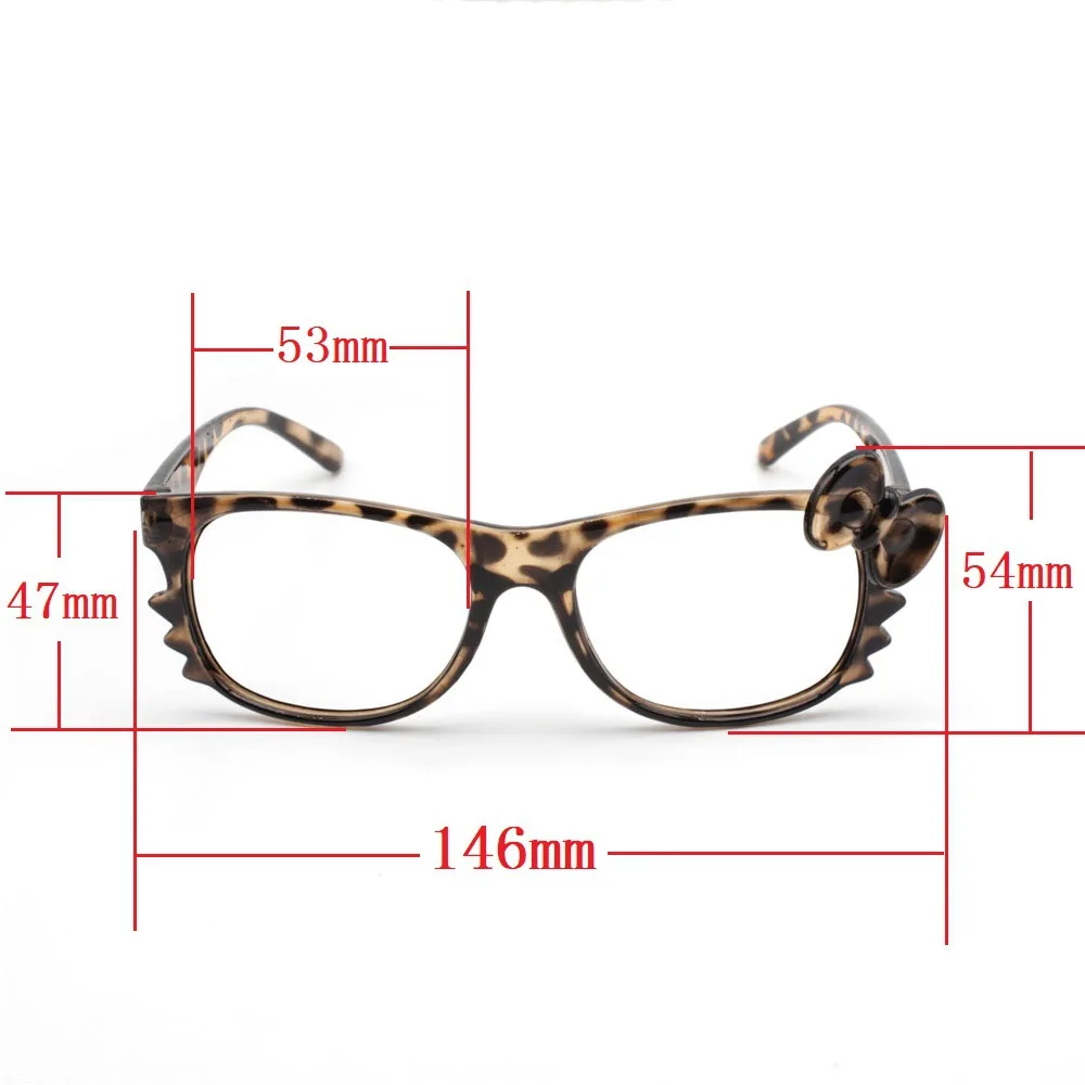 Kawaii hello kitty Brille Retro y2k Cartoon Rahmen Anime kt Brillen dekorative Accessoires ohne Linsen Mode Mädchen Geschenke