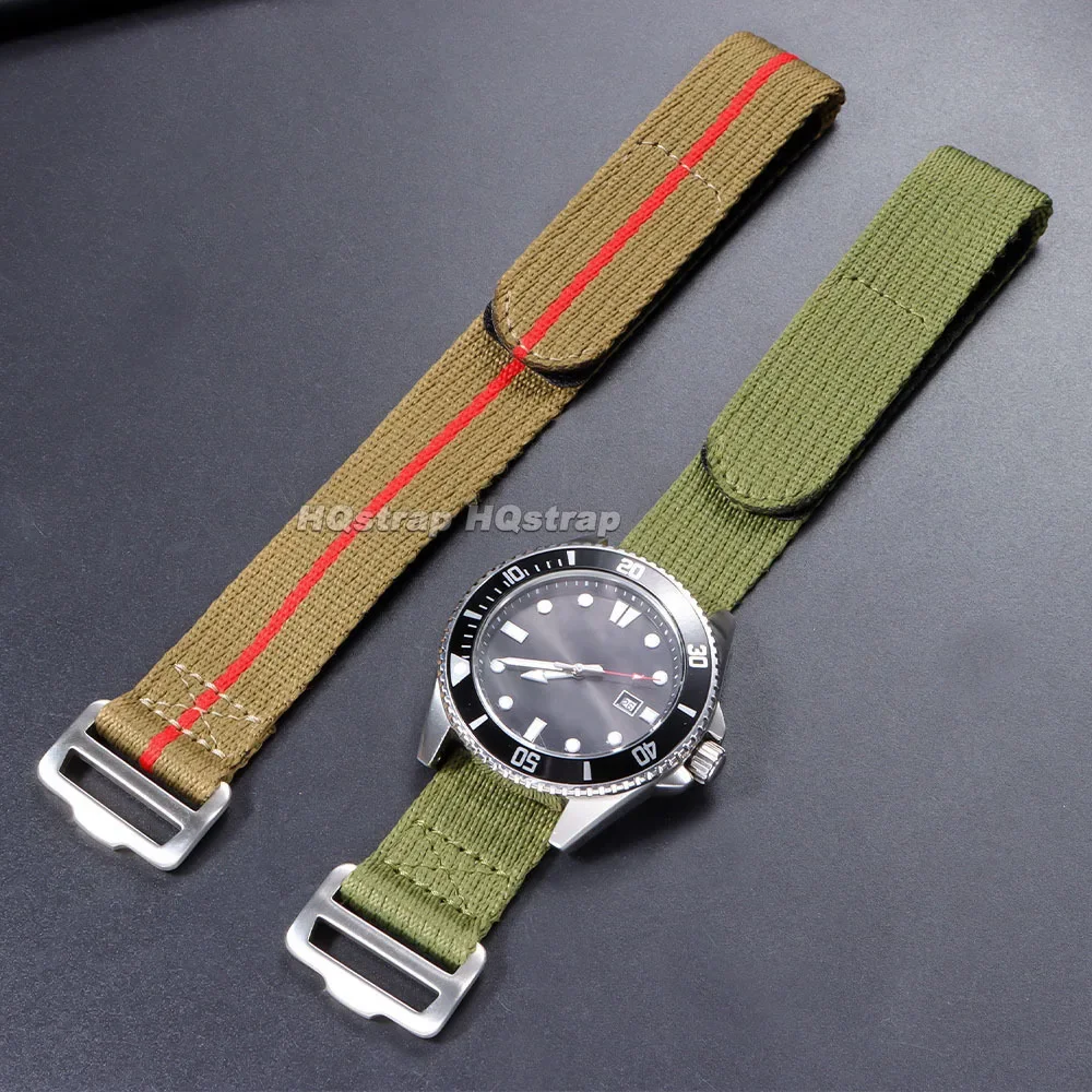 20mm 22mm Nylon Canvas Watch Strap for Tudor for Seiko Fabric Wristband Military Sport Watch Band Men Women Replacement Bracelet
