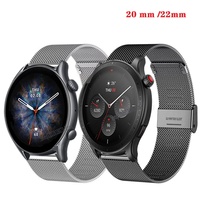 GTR3 Pro Metal Strap For Xiaomi Huami Amazfit GTR 47mm GTR 3 2E Bracelet Amazfit Pace Stratos 2 2S 3 Correa GTR2E GTR2 watchband