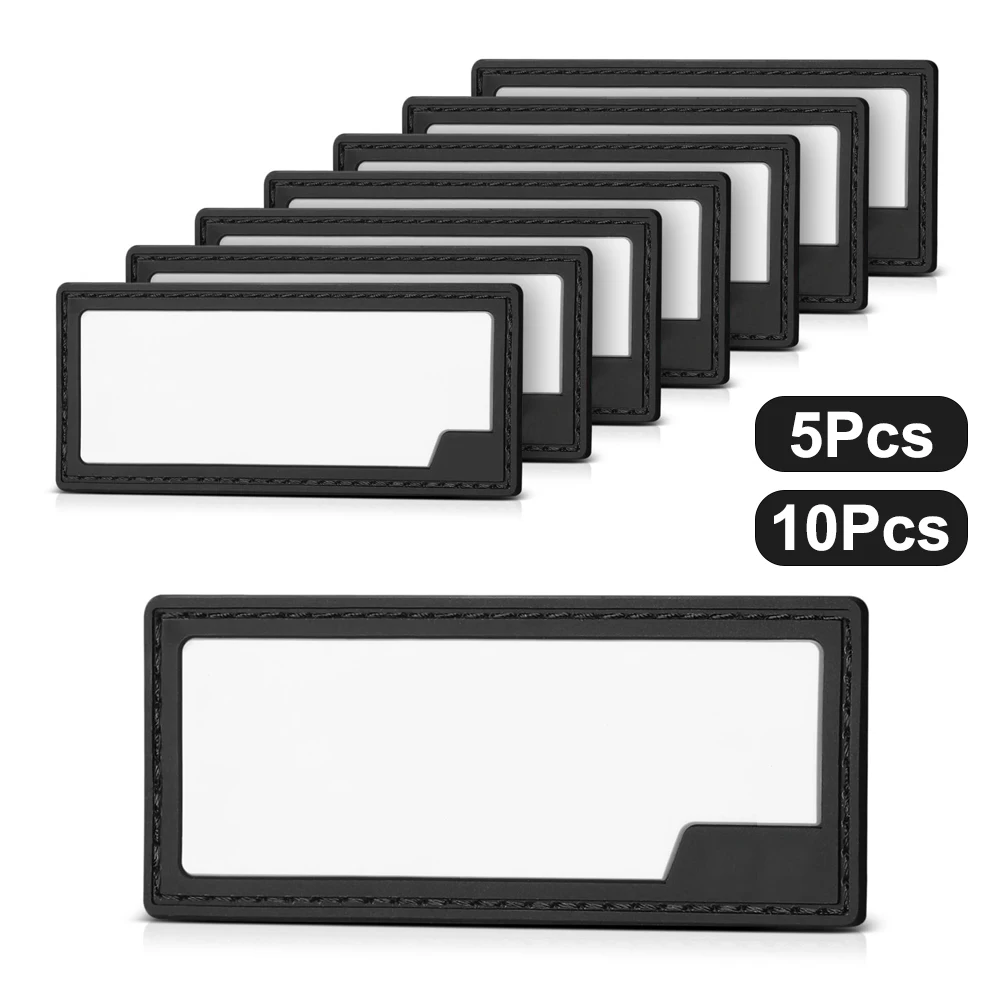 5/10Pcs Adhesive Ammo Patches DIY Writable Panel Rubber Name Number Ammo Size Tag Panel Lable for Outdoor Shooting Range Gear