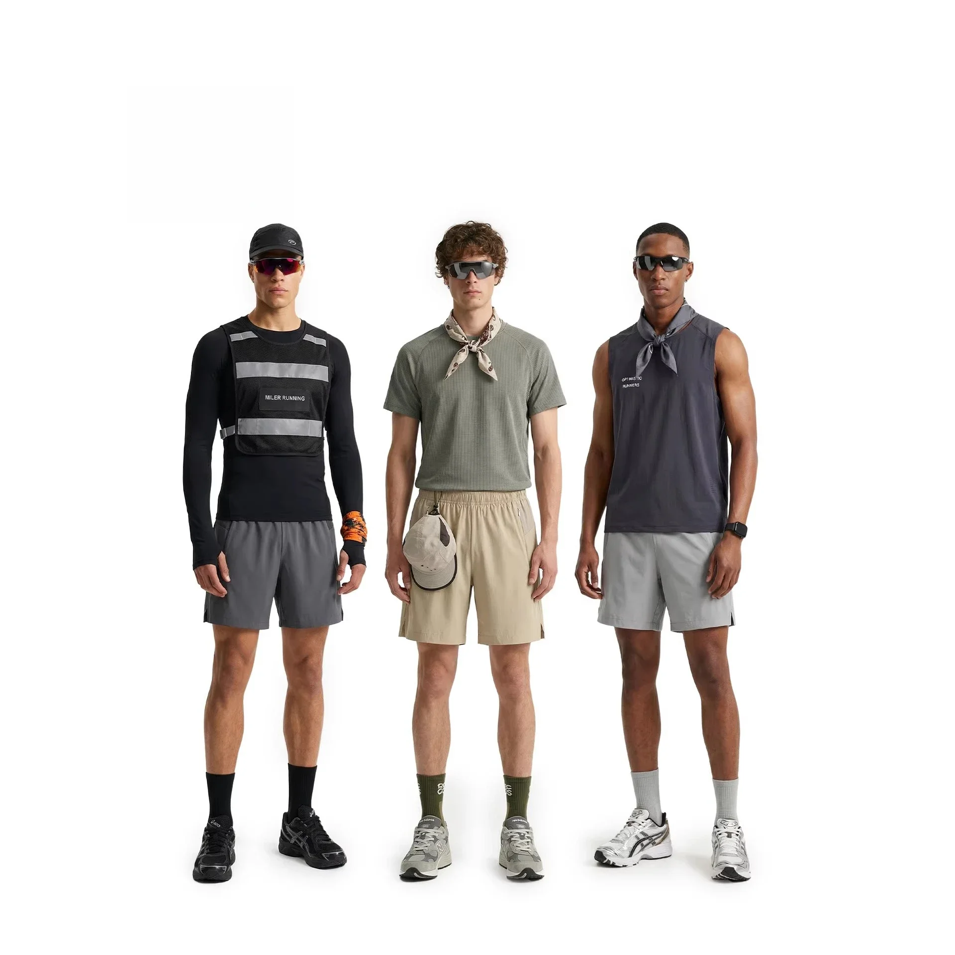 

Men's Quick Dry Sports Shorts - Breathable Mesh Running Shorts with Zipper Pockets for Gym, Hiking and Jogging